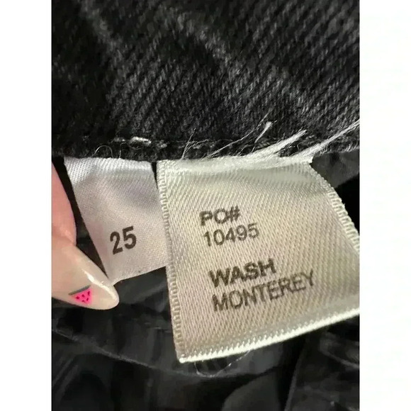 Reformation Julia High Cigarette Jean in Monterey Black - Picture 8 of 8